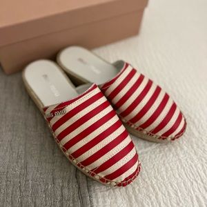 Brand new Miu Miu 5S787C espadrilles size 38,5